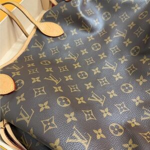 Authentic Louis Vuitton Monogram Never Full - Brown and Gold